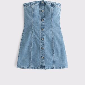 Abercrombie & Fitch Mara Strapless Denim Mini Dress